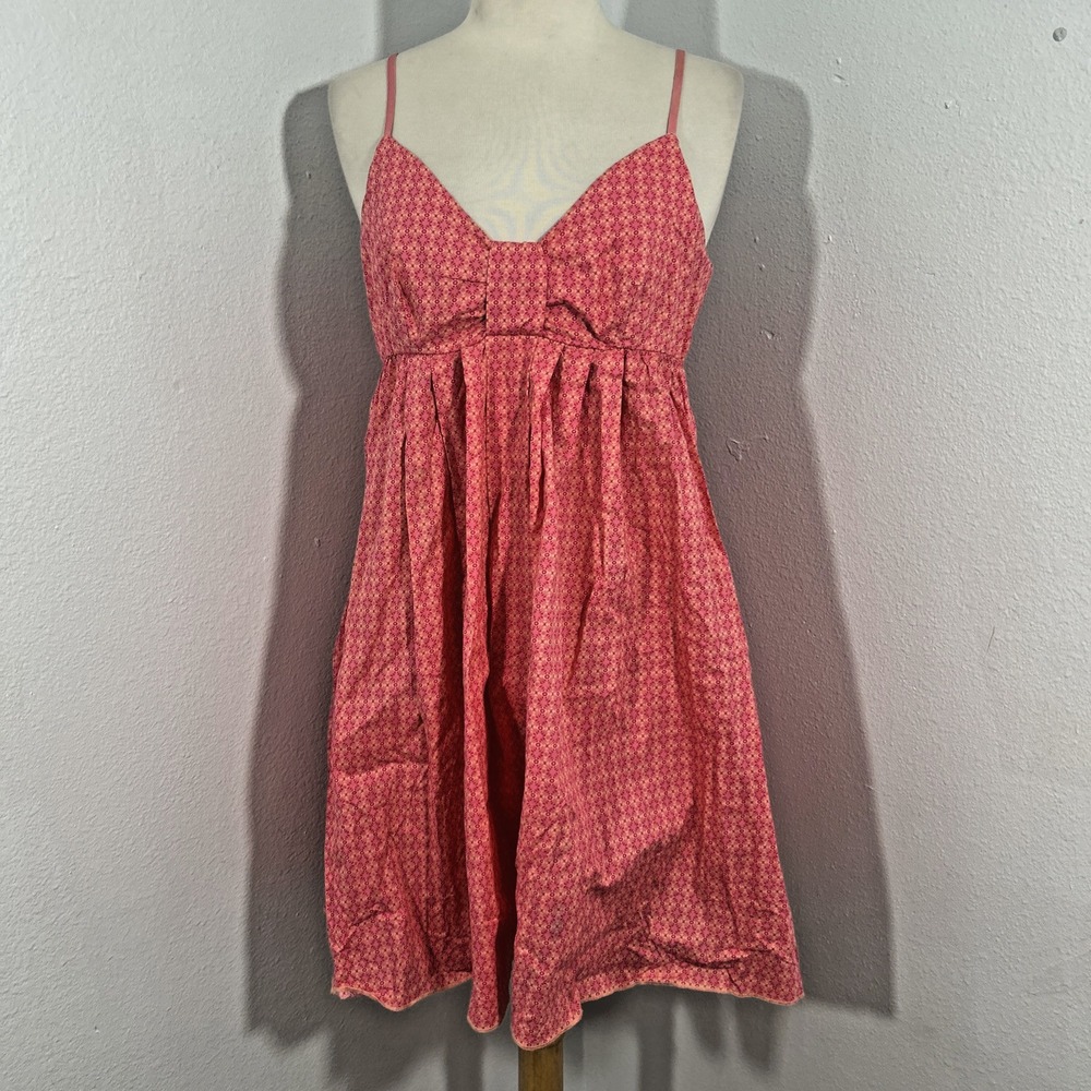 Lei Mini Dress Womens Large Floral Babydoll Cottagecore 90s Y2K